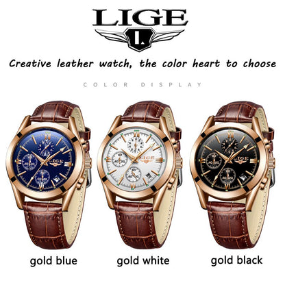 New Fashion Mens Watches Top Brand Luxury Military Quartz Watch Man Premium Lea image 8