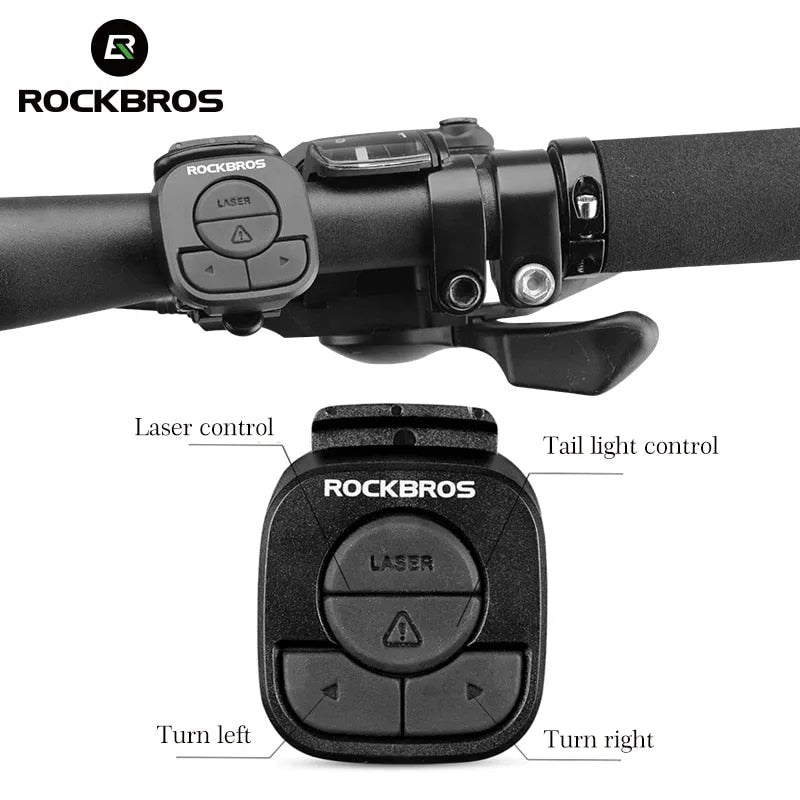 ROCKBROS Bike Light Smart USB LED Wireless Remote Control Bicycle Rear Light MT image 3