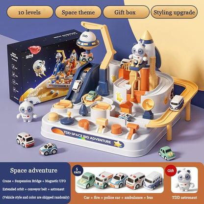 Space Racing Rail Car Model Racing Educational Toy Children Track Car Adventure image 5