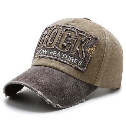 Korean Version Of The New Washed Letter Spring And Autumn Cap Men's And Women's image 2