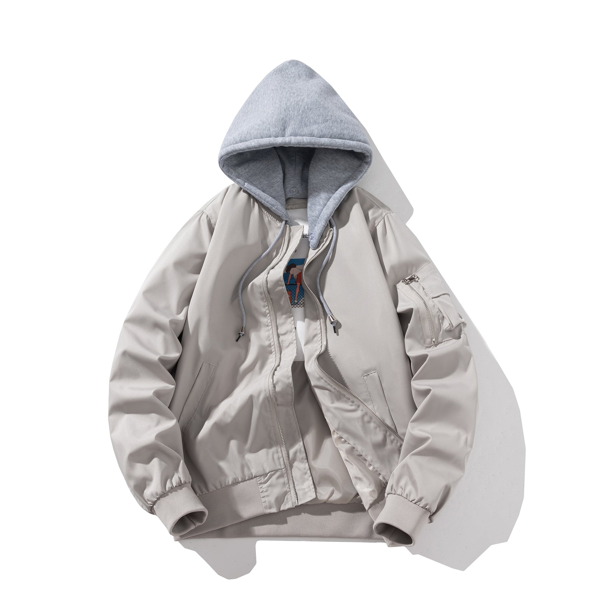 Men Bomber Jacket Autumn Winter Pilot Jacket Women Fashion Solid Baseball Coat