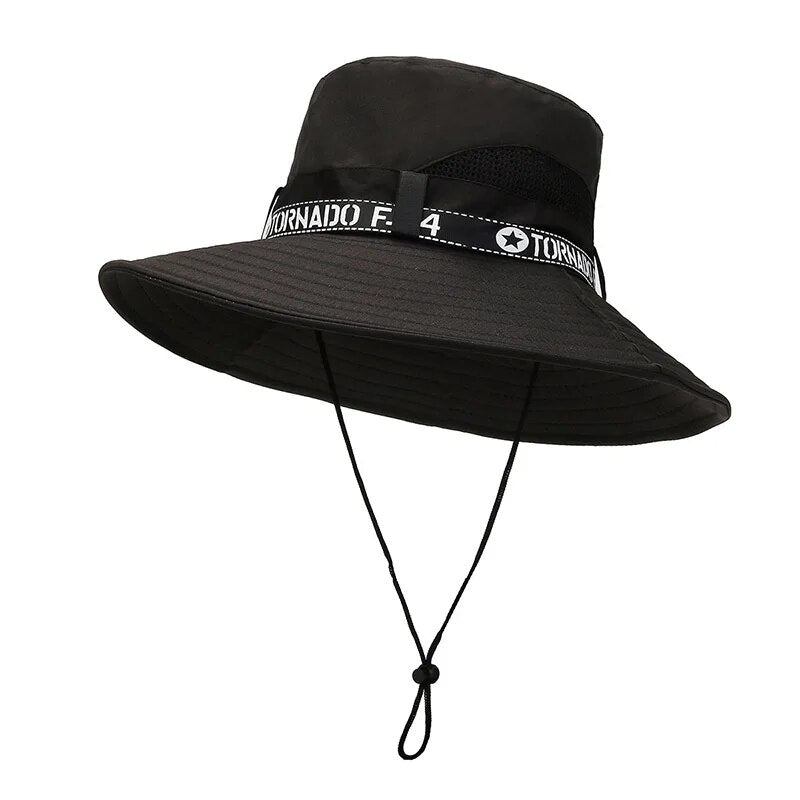 New Hot Selling Spring Summer Bucket Hat Men's Solid Color Big Brim Sun Hat Wom image 6