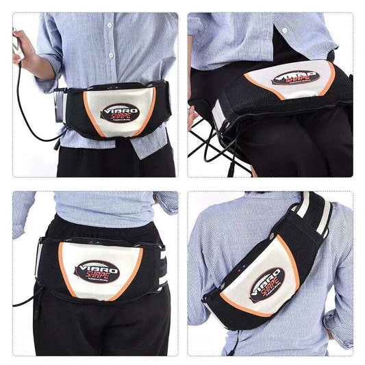 Waist Vibrating Massager, Electric Body Slimming Massager Belt Muscle Burning F