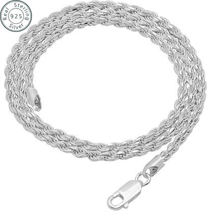 2Â¯3Â¯5mm Gold Rope Chain for Men & Women 18k Real Gold Plated Diamond Cut Gold N image 6