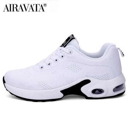 Women Fashion Air Cushion Sports Running Flat Soft Bottom Sneaker Mesh Breath image 4