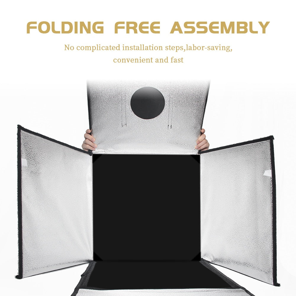 Photo Studio Box Portable Lightbox Tabletop Shooting PVC Backdrop Tent Photogra