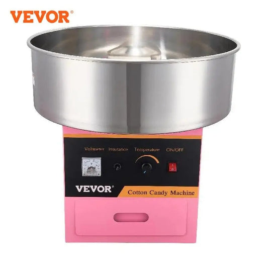 VEVOR Electric Cotton Candy Machine Commercial Floss Maker with Stainless Steel