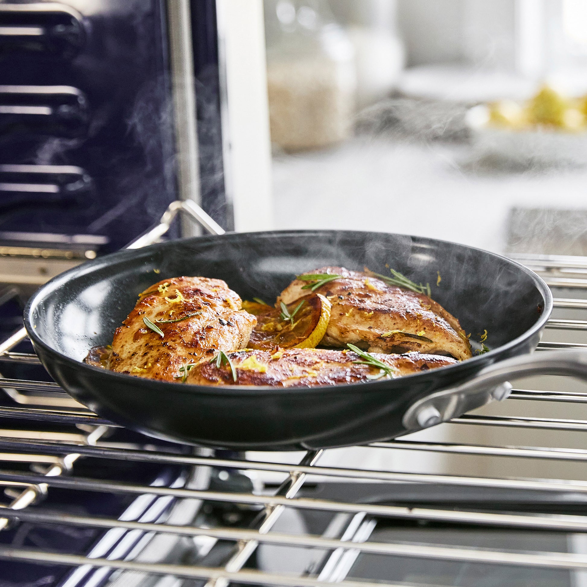 GreenPan Black Pro Ceramic Nonstick 3-piece Frypan Set image 6