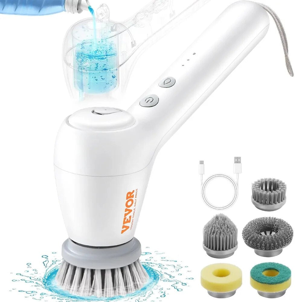 Spin Scrubber Multipurpose Cordless Handheld Electric Cleaning Brush with 5 Re image 1