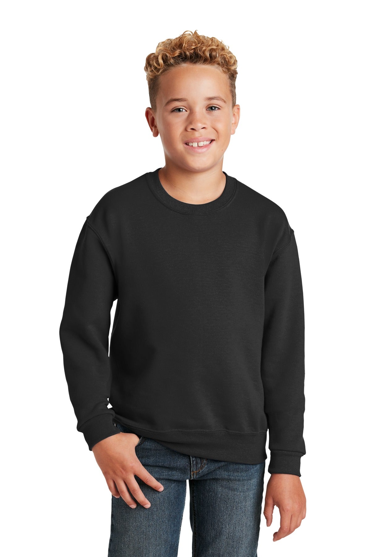 Jerzees Youth NuBlend Crewneck Sweatshirt.  562B