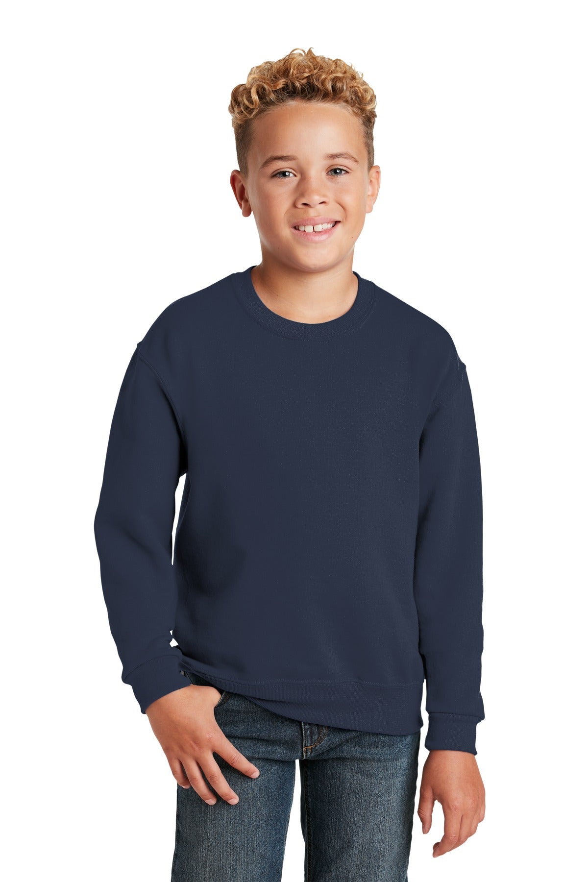 Jerzees Youth NuBlend Crewneck Sweatshirt.  562B