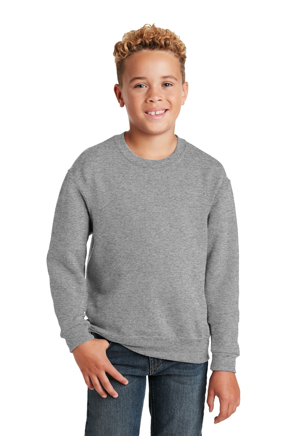 Jerzees Youth NuBlend Crewneck Sweatshirt.  562B