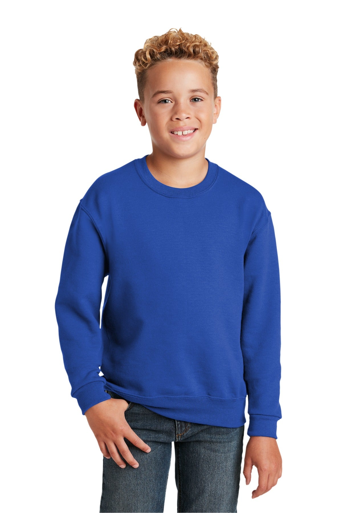 Jerzees Youth NuBlend Crewneck Sweatshirt.  562B