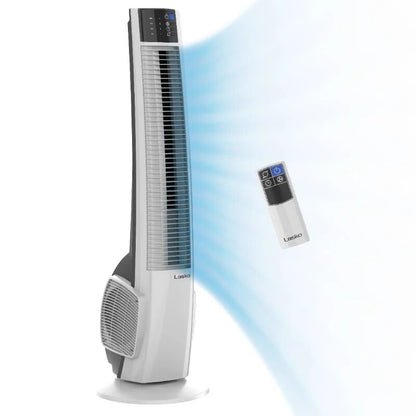 Lasko 4-Speed Oscillating Hybrid Tower Fan with Timer and Remote Control, T3840 image 0
