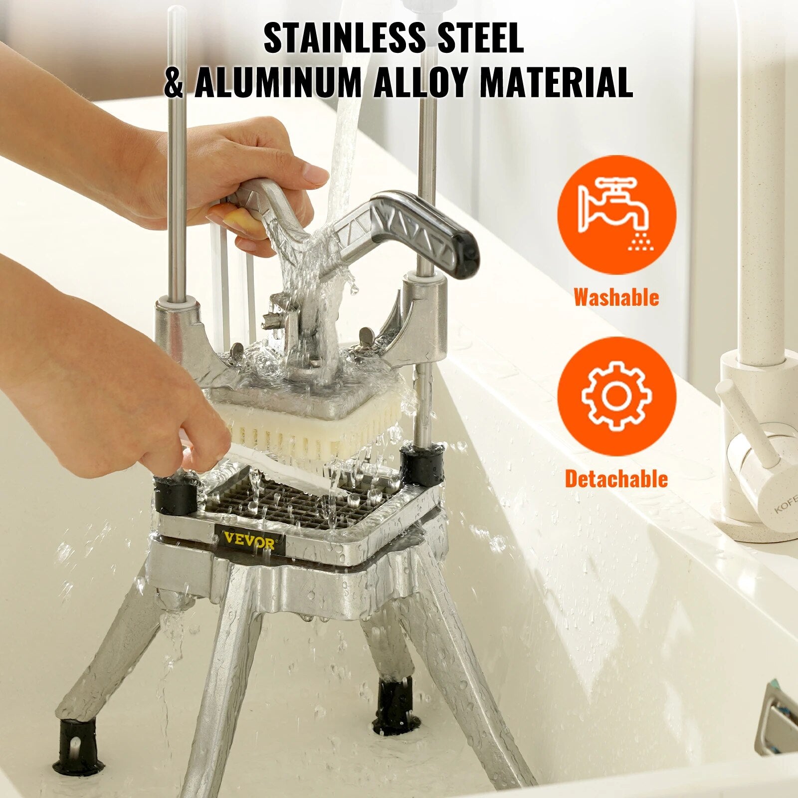 VEVOR Commercial Vegetable Fruit Heavy Duty Professional Food Dicer Kattex Fren image 8