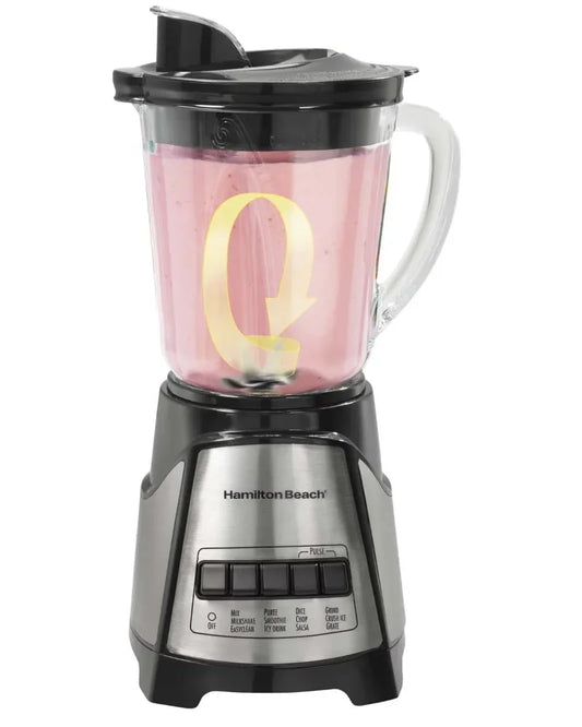 Multi-Function Blender with Mess Free 40 oz. Glass Jar and 3-Cup Chopper, 700 W image 0