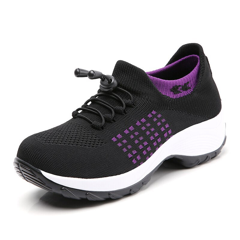 Women Fashion Sneaker for Walking Fitness Sport Shoes Chunky Platform Height In image 1
