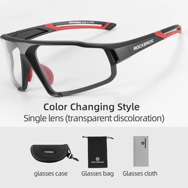 ROCKBROS Cycling Glasses Photochromic MTB Road Bike Glasses UV400 Protection Su image 7