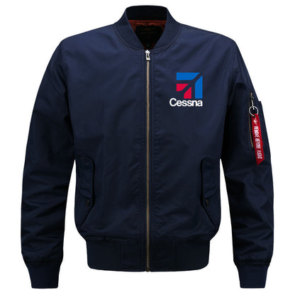 Streetwear Outdoor Military Aviation Pilots Cessna Ma1 Bomber Flight Jacket Coa image 3