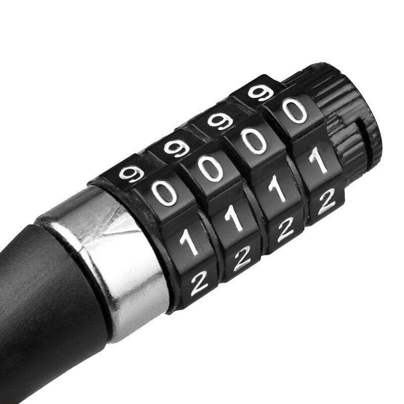 Bicycle Mini Password Lock Portable Helmet Lock Durable Steel Wire Lock Mountai image 6