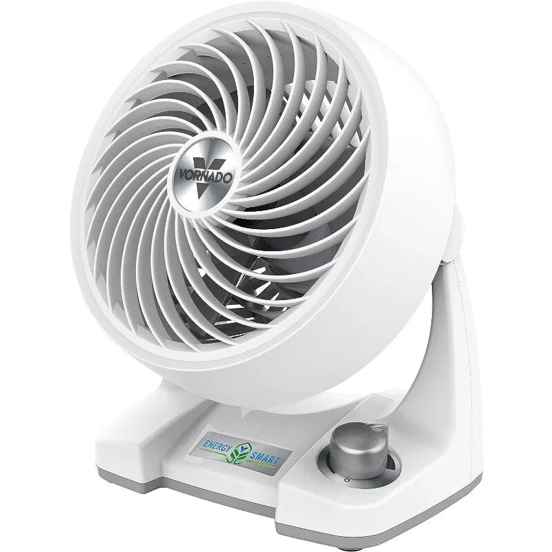 Energy Smart Compact Air Circulator Fan With Variable Speed Control, White, Cr1