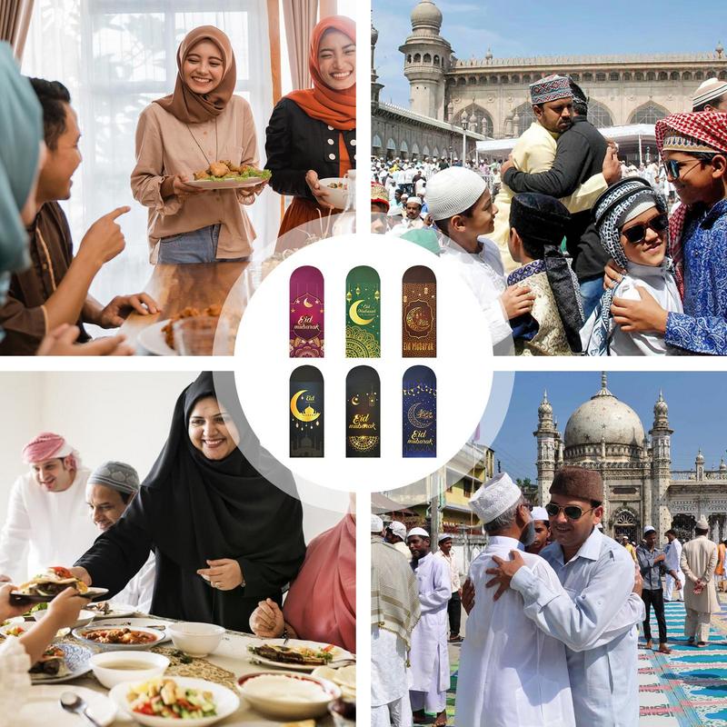 6Pcs/set Eid Mubarak Cash Envelopes Money Cards Paper Bag 2024 Ramadan Mubarak image 7