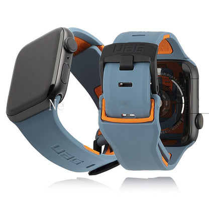 Silicone Strap for Apple watch Band 44mm 40mm 49mm 45mm 41mm UAG 42 watchband b image 2