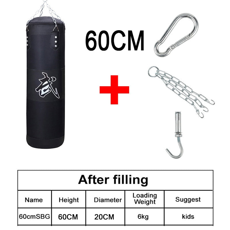 Punch Sandbag Durable Hanging Hollow Sandbag Boxing Heavy Punch Bag With Metal  image 12