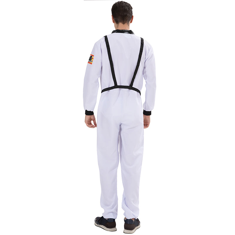 Adult Astronaut Cosplay Costume Men's Spaceman Halloween Party Jumpsuits Carniv image 4