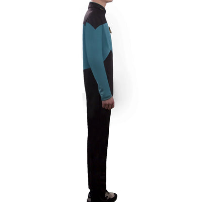 Star Jumpsuit  rek The Next Generation Cosplay Costume Blue Halloween Uniform F image 3