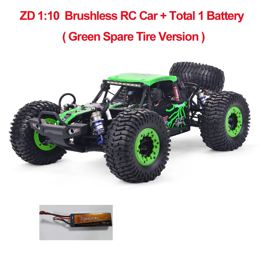 80km/h ZD Racing DBX 10 1/10 4WD RC Car 2.4G Remote Control Car Brushless Motor image 3
