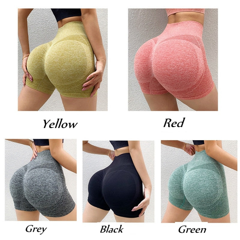 Women Yoga Shorts High Waist Workout Shorts Fitness Yoga Lift Butt Fitness Ladi image 12