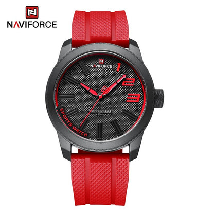 NAVIFORCE Top Luxury Brand Quartz Watch Men Silicone Strap Military Watches 30A image 5