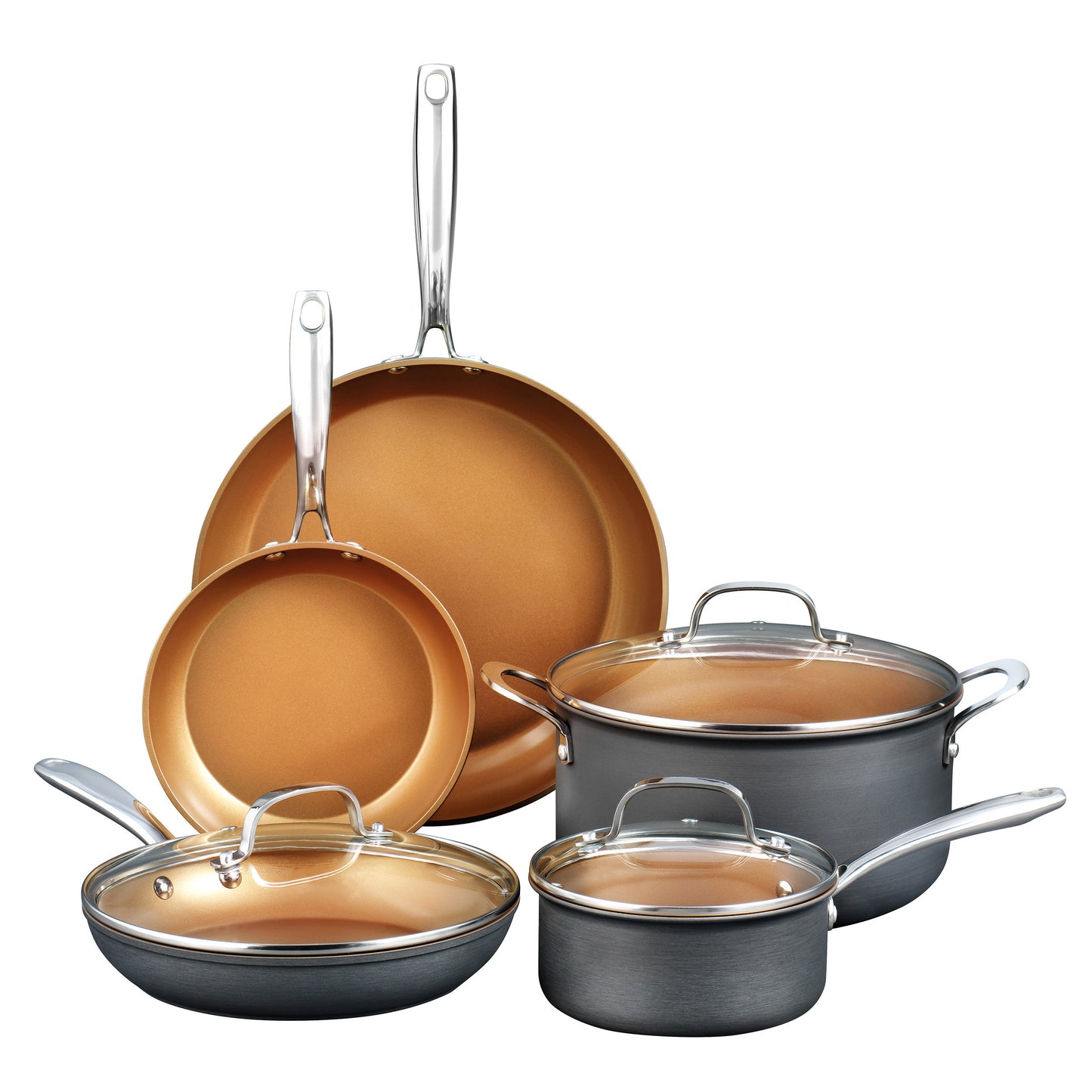 Gotham Steel Pro 8-Piece Non-Stick Cookware Set image 0