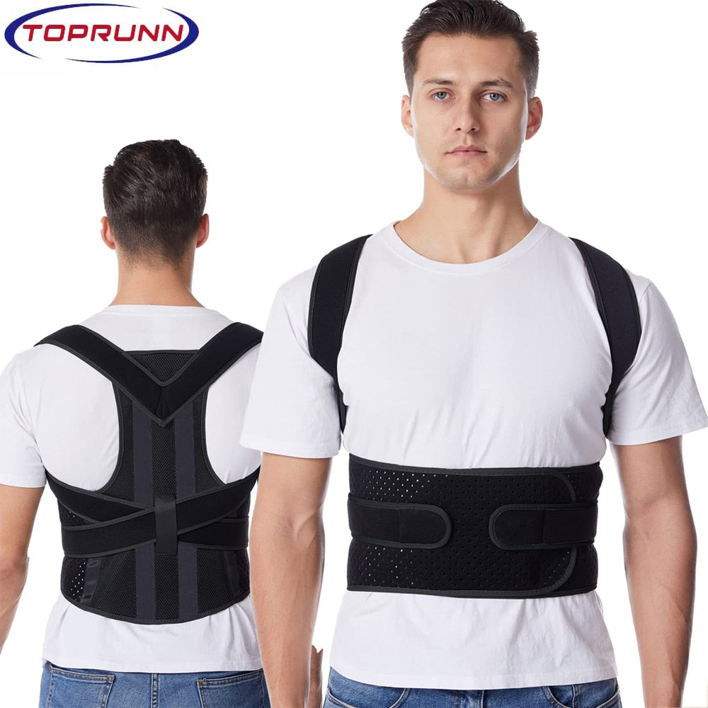 Adjustable Adult Corset Back Posture Corrector Therapy Shoulder Lumbar Brace Sp