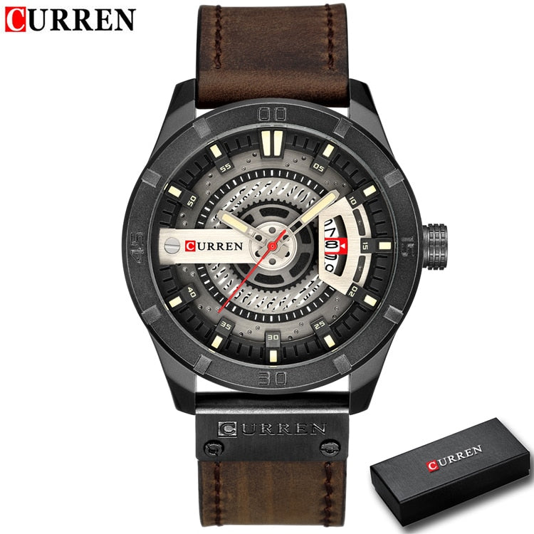 Luxury Watch Brand CURREN Men Military Sports Watches Men's Quartz Date Clock M image 6