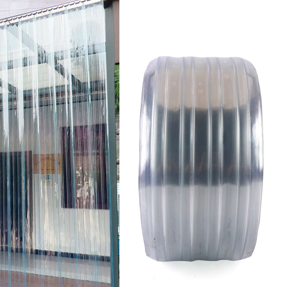 Strip Curtain 164'Ft*7.08"In Roll Cooler Zer Pvc Clear Door Curtain Plastic