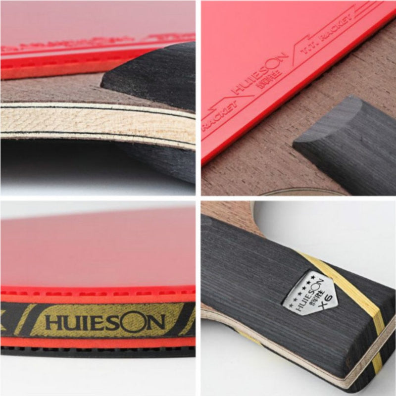 Huieson 2pc Ping Pong Rackets Set 5/6 Star Offensive Table Tennis Racket  with image 8