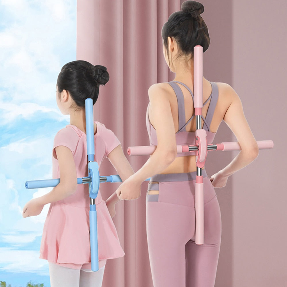 Yoga Posture Corrector Stick Hunchback Pilates Yoga Stick Standing Training Hom image 0