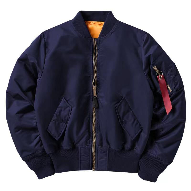 Men MA1 Jackets Autumn Quality Nylon American Military Uniform Aviator Unisex C image 3