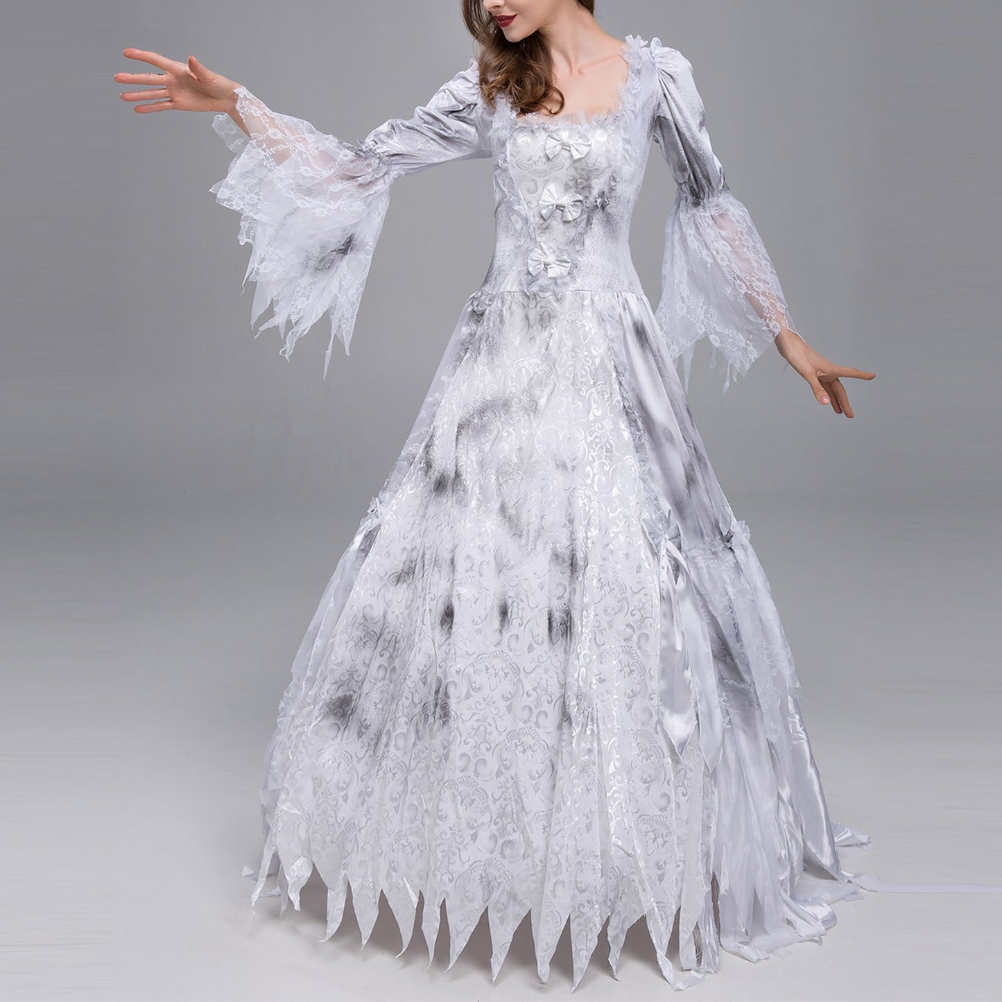 Halloween Wedding Dress Costume Zombie Bride Cosplay Dress Ghost Bride Cosplay  image 4