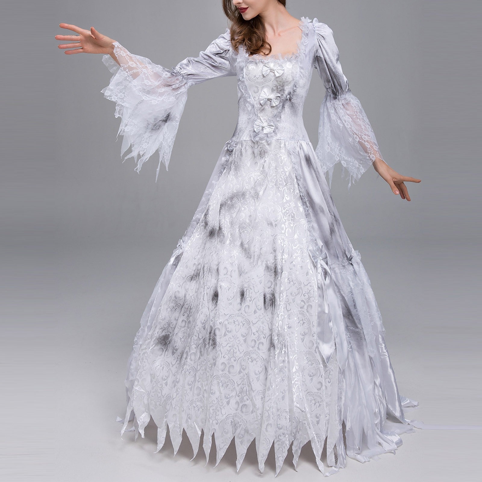 Halloween Wedding Dress Costume Zombie Bride Cosplay Dress Ghost Bride Cosplay  image 4