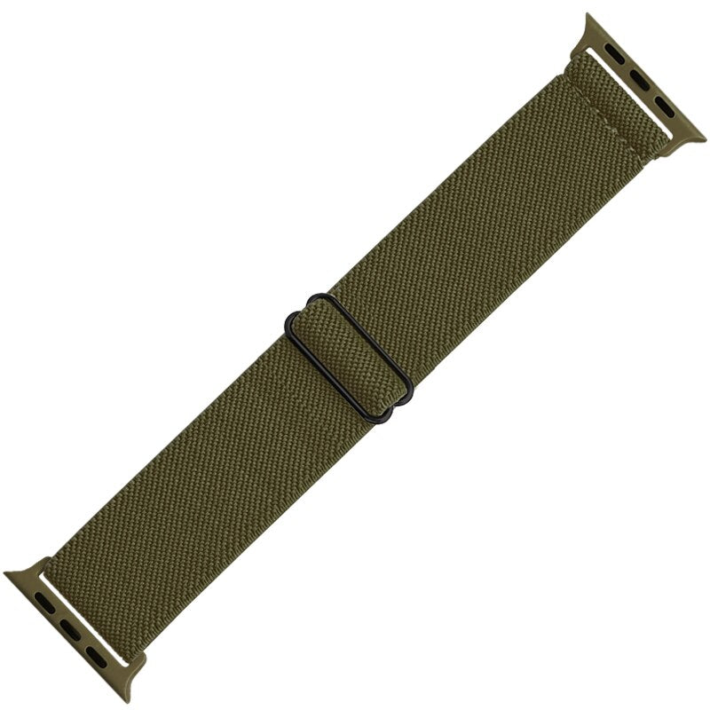 Nylon Strap for Apple Watch Band 7 8 45mm 41mm Adjustable Elastic Breathable Br image 9
