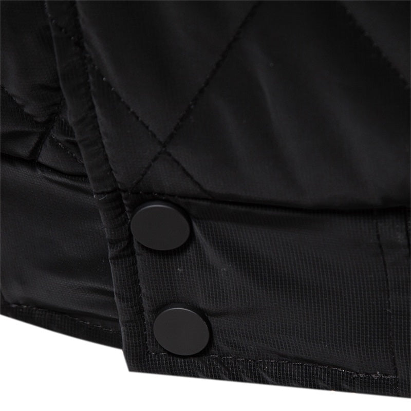 Men Winter Coats  Long Sleeve Button Up Thick Warm Casual Jackets with