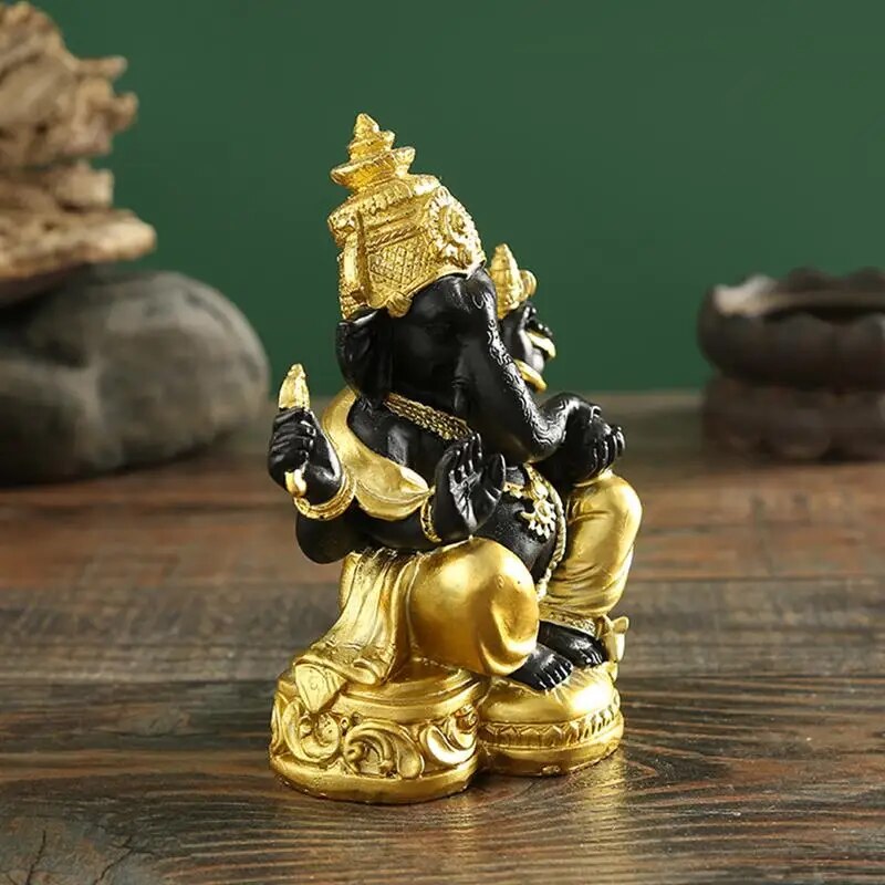 1pc Ganpati Elephant Statue Hindu Elephant God Statue Lord Ganesha Figurine Ele image 3