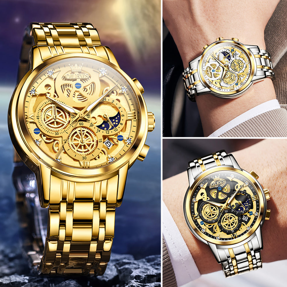 OLEVS Men's Watches Top Brand Luxury Original Waterproof Quartz Watch for Man G image 7