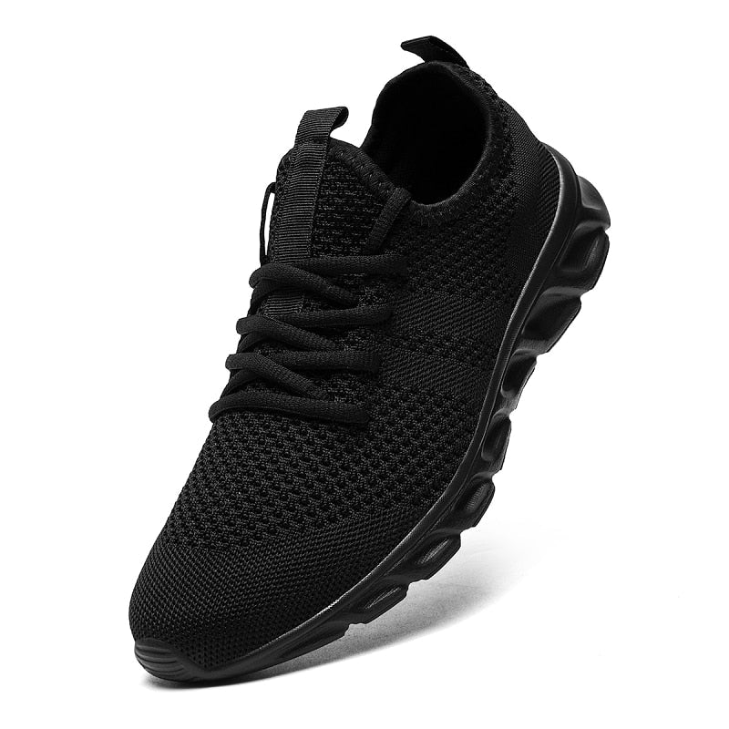Men Casual Sport Shoes Light Sneakers White Outdoor Breathable Mesh Black Runni image 6