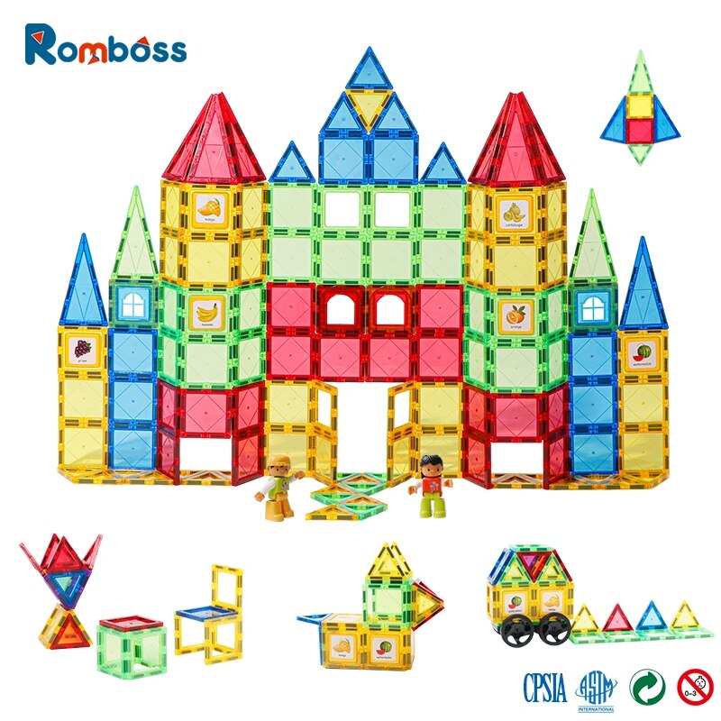 Romboss Magnetic Designer Construction Set Plastic Magnetic Sheet Construction