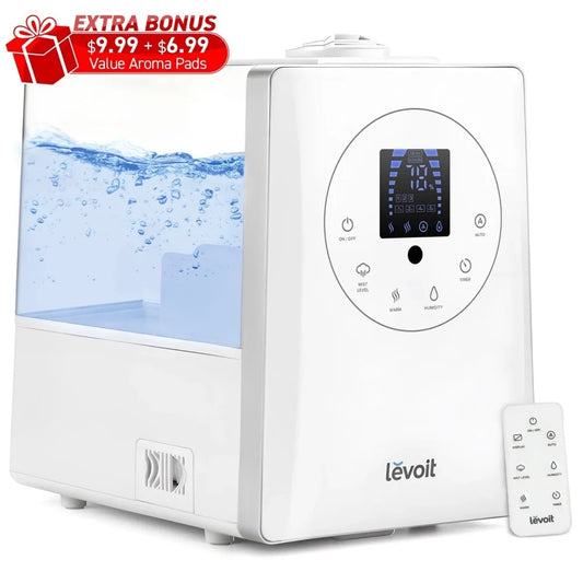 Levoit Warm Cool Mist Humidifier Vaporizer with 6 L Large Tank Remoter Control image 0