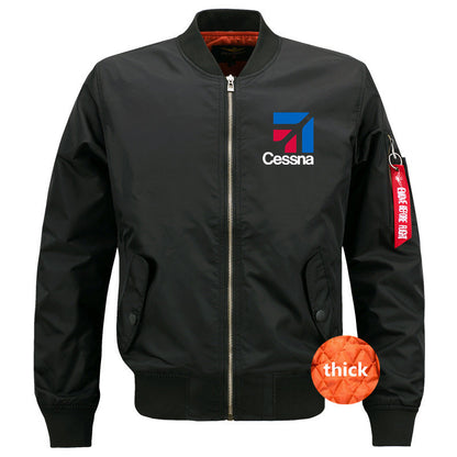 Streetwear Outdoor Military Aviation Pilots Cessna Ma1 Bomber Flight Jacket Coa image 4